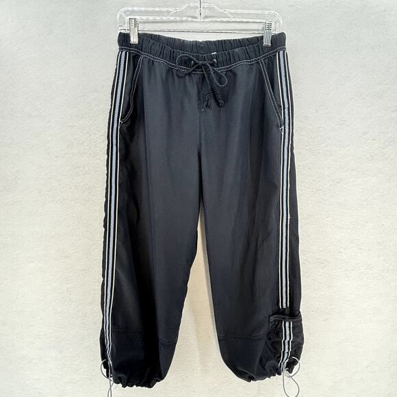 FUDA Navy Blue Striped Casual Athletic Track Jogger Pants Sporty Retro MEDIUM - Picture 1 of 11